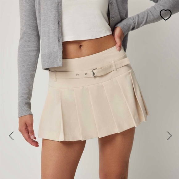 ARDENE Micro Tiered Skirt With Belt - Picture 1 of 5